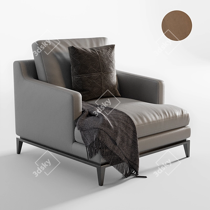 Poliform Bellport: Modern Armchair with UV Mapping 3D model image 1