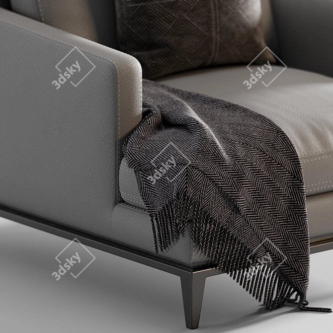 Poliform Bellport: Modern Armchair with UV Mapping 3D model image 6