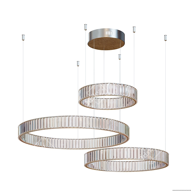 Modern Newport Light Fixture 3D model image 1