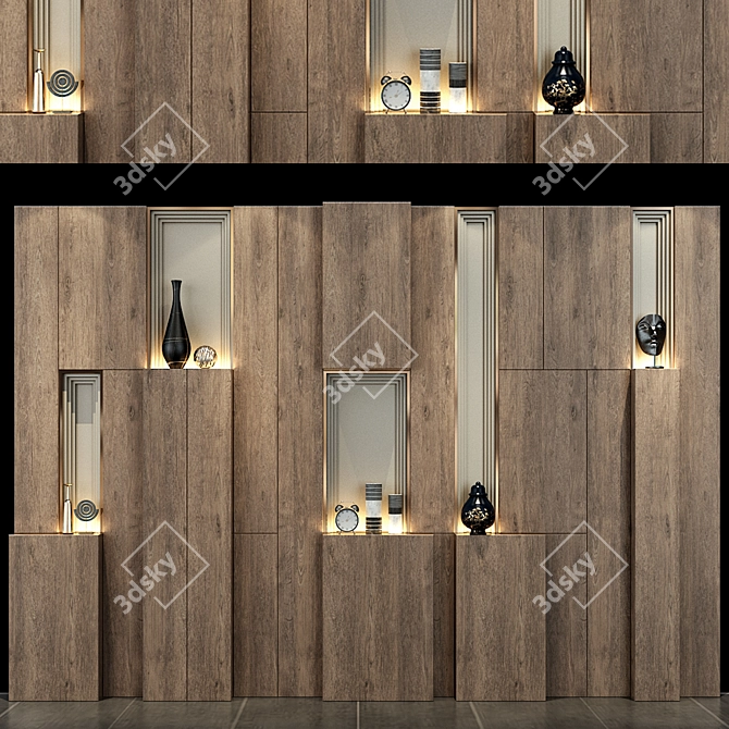 Elegant Panel 198 - Enhance Your Walls 3D model image 1