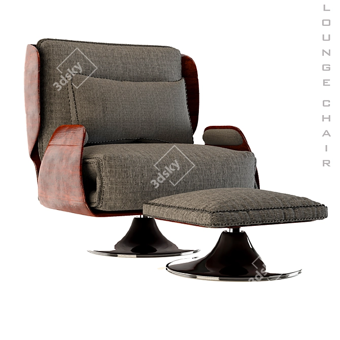 2015 Lounge Chair: Stylish and Comfortable 3D model image 1