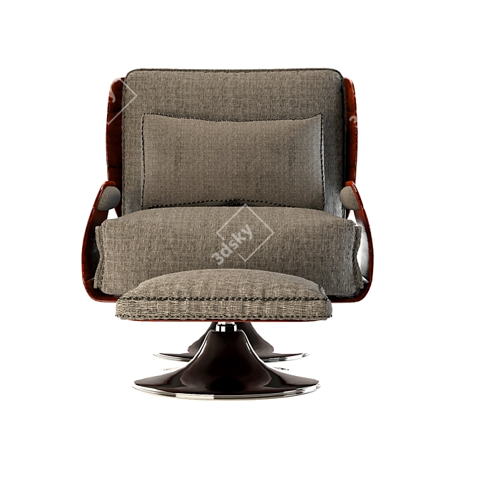 2015 Lounge Chair: Stylish and Comfortable 3D model image 2