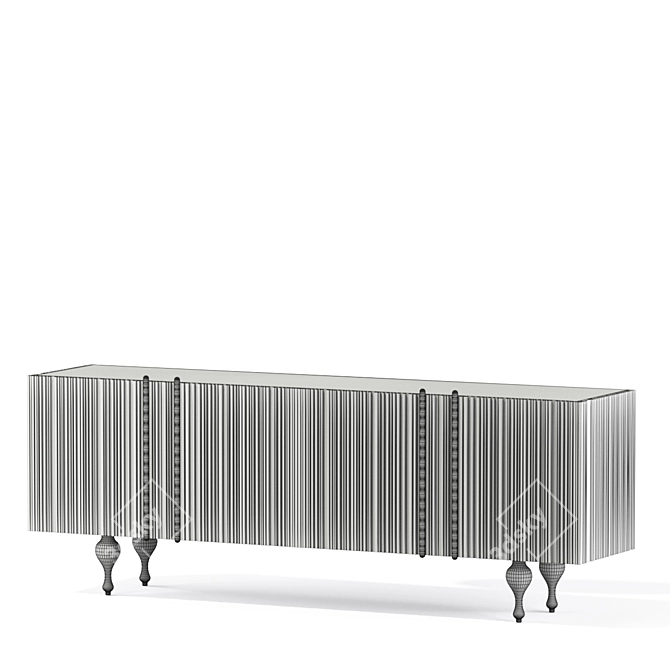 Elegant Mabel Sideboard: Modern, Spacious, Stylish 3D model image 10