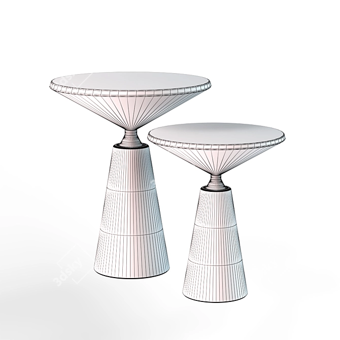 Elegant Nicole Side Table 2017 3D model image 6