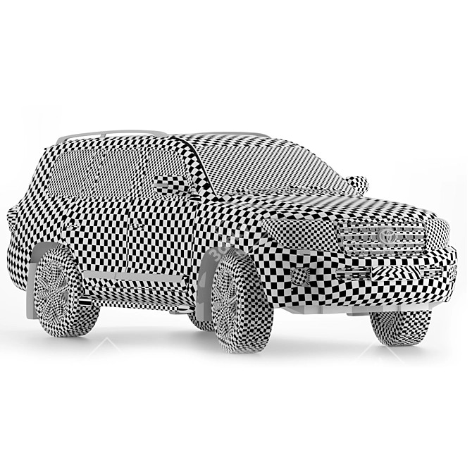 Luxury Land Cruiser 200: Powerful and Versatile SUV 3D model image 6