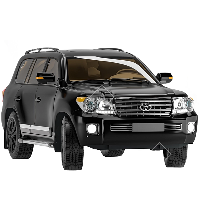 Luxury Land Cruiser 200: Powerful and Versatile SUV 3D model image 7