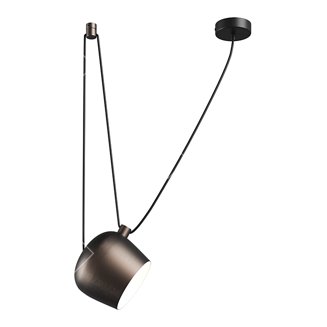 Modern Pendant Light Fixture - 727113 Omega Lightstar 3D model image 1