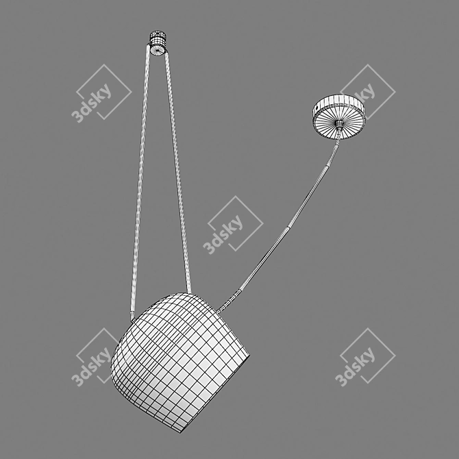 Modern Pendant Light Fixture - 727113 Omega Lightstar 3D model image 4