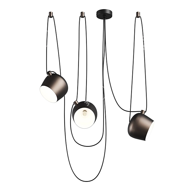 Modern Pendant Fixture - 727133 Omega Lightstar 3D model image 1