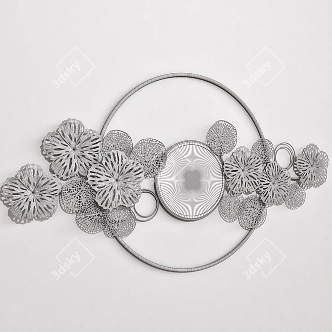 Versatile Metal Wall Decor 3D model image 3