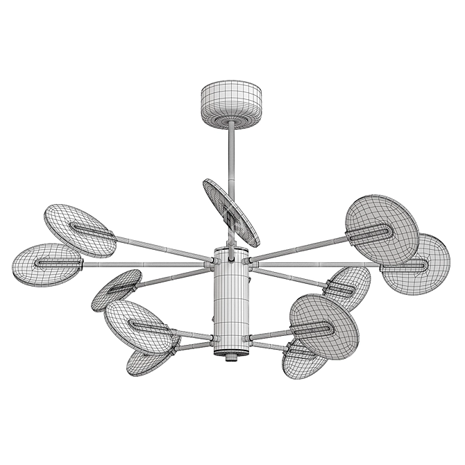 Sleek Modern Connect Lamp 3D model image 3