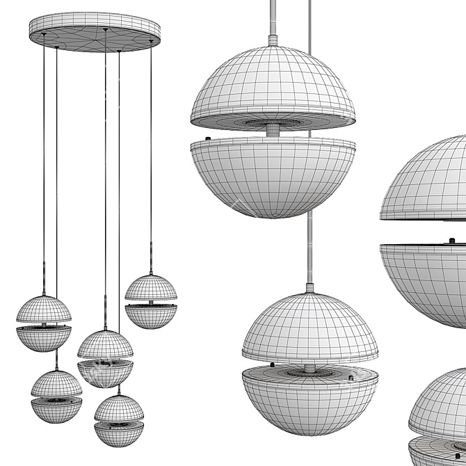 Sleek Debert Design Lamp 3D model image 2