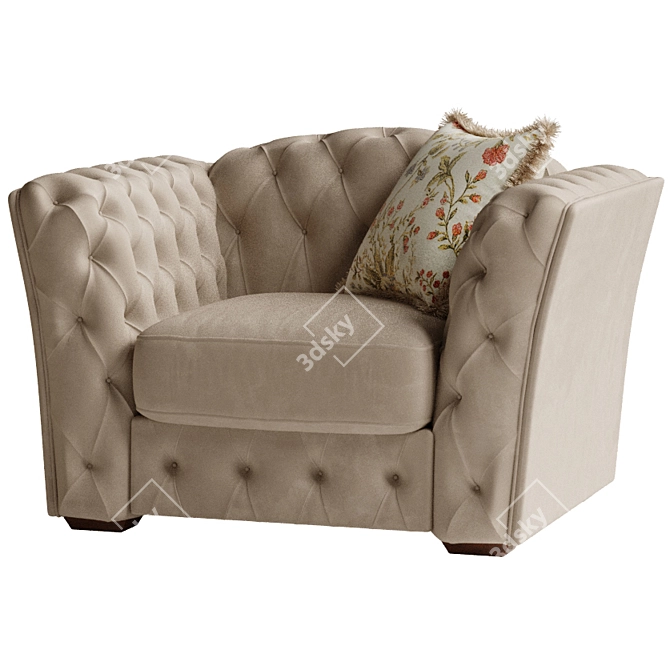 Cozy Comfort: Simpatico Armchair 3D model image 1
