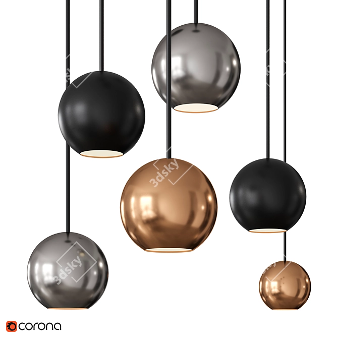 BORA BENEITO FAURE | LED Hanging Lamp 3D model image 2