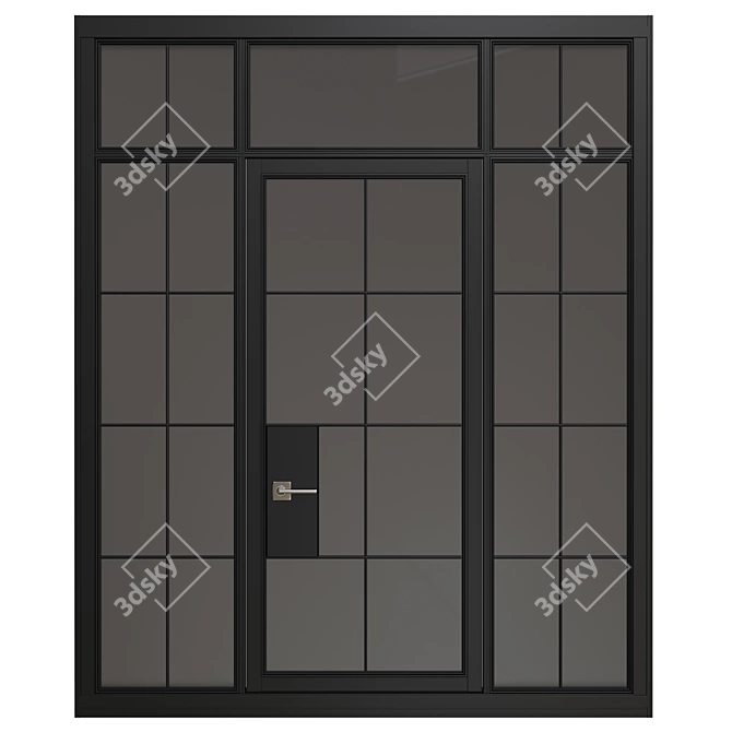 Modern Interior Door Design 3D model image 1