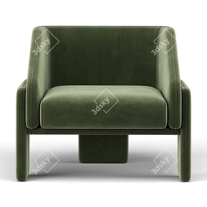 Modern LUNITE Chair by DOOQ 3D model image 3