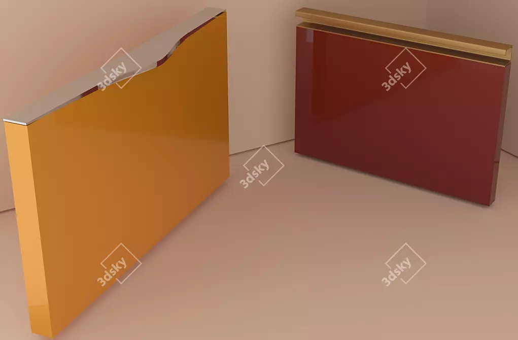 Sleek Edge & G-Profile Handle 3D model image 1