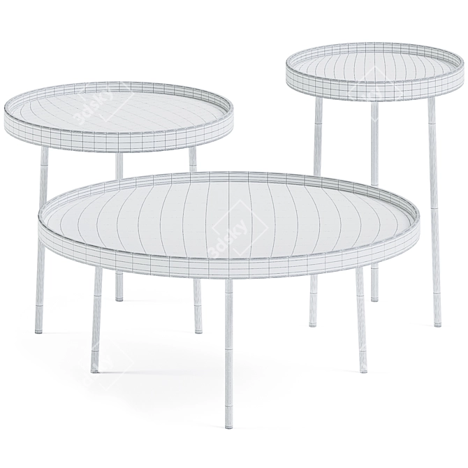 Modern Minimalist Stilk Coffee Table 3D model image 2