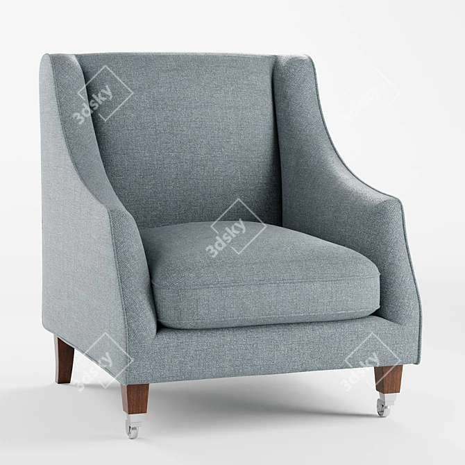 Classic Addison Armchair: Timeless Elegance & Supreme Comfort 3D model image 1