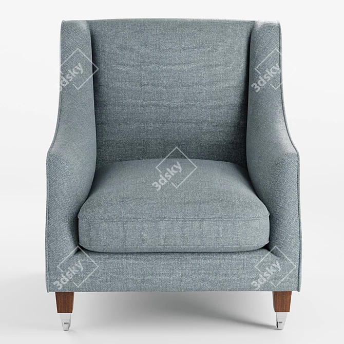 Classic Addison Armchair: Timeless Elegance & Supreme Comfort 3D model image 2