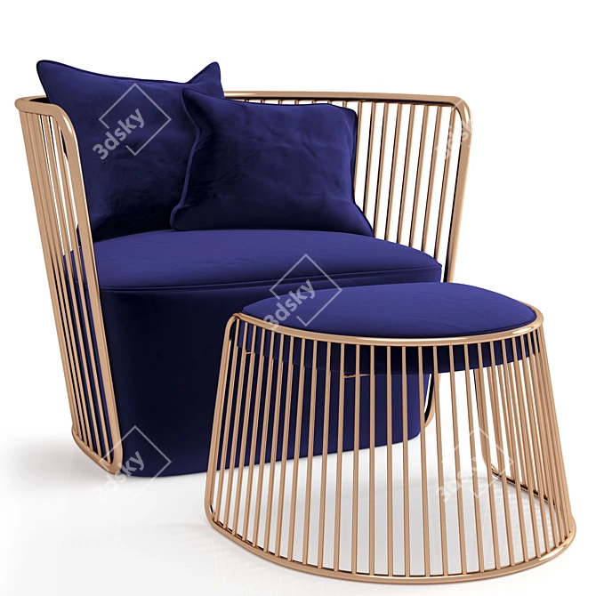 3D Armchair Render Software - 3DS Max 3D model image 3