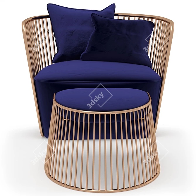 3D Armchair Render Software - 3DS Max 3D model image 4