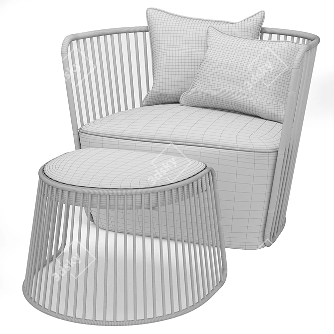 3D Armchair Render Software - 3DS Max 3D model image 5