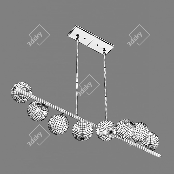 Croco Lightstar Pendant Chandelier 3D model image 4