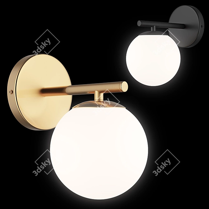 Croco Lightstar Brass Ceiling Lamp 3D model image 2