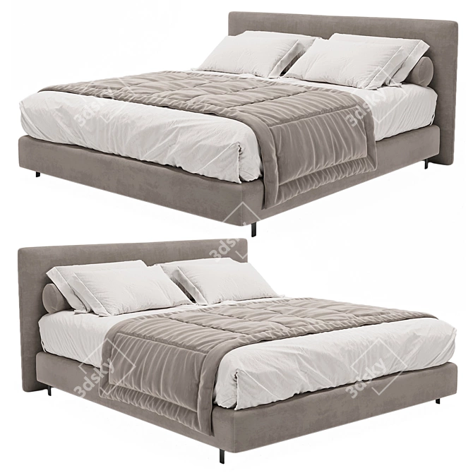 Modern Tatlin Bed: Minimalistic Elegance 3D model image 1