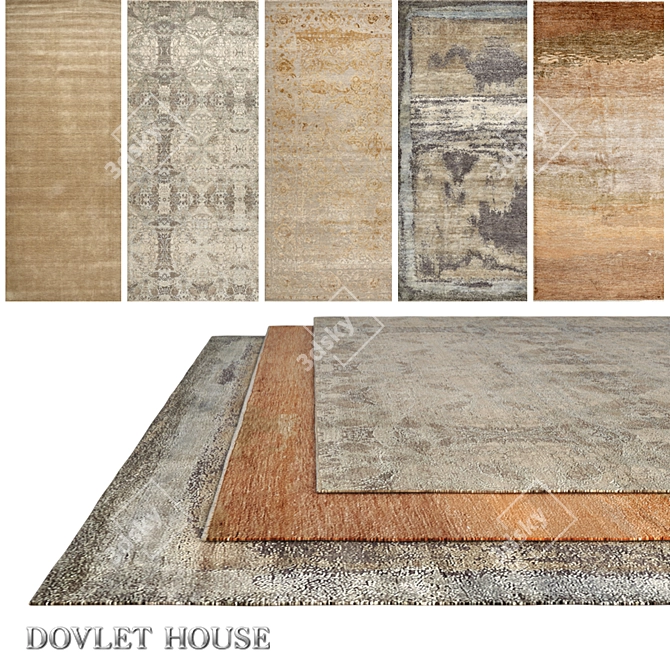 Dovlet House 5-Piece Carpets (767) 3D model image 1