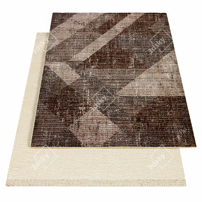 Stone-Accented Austen Rug 3D model image 1