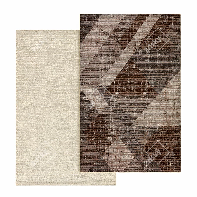 Stone-Accented Austen Rug 3D model image 2