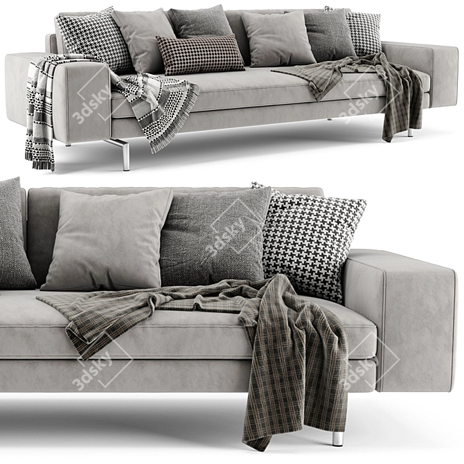 Elegant Verzelloni Irving Sofa 3D model image 1