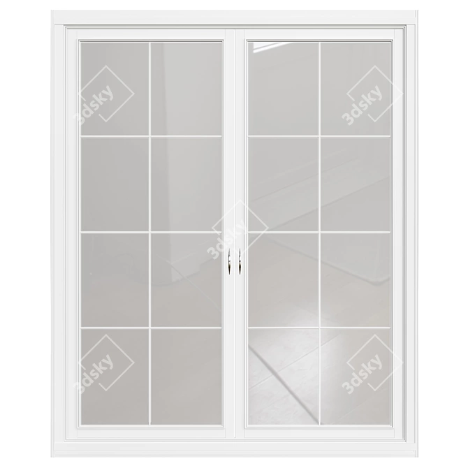 Elegant Interior Door: Rendered Vray Max 3D model image 3