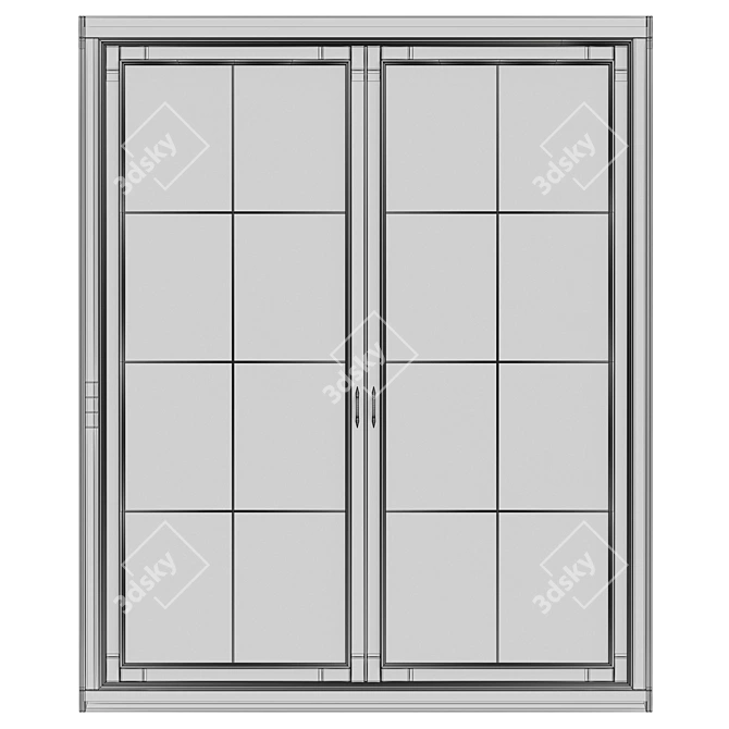 Elegant Interior Door: Rendered Vray Max 3D model image 4