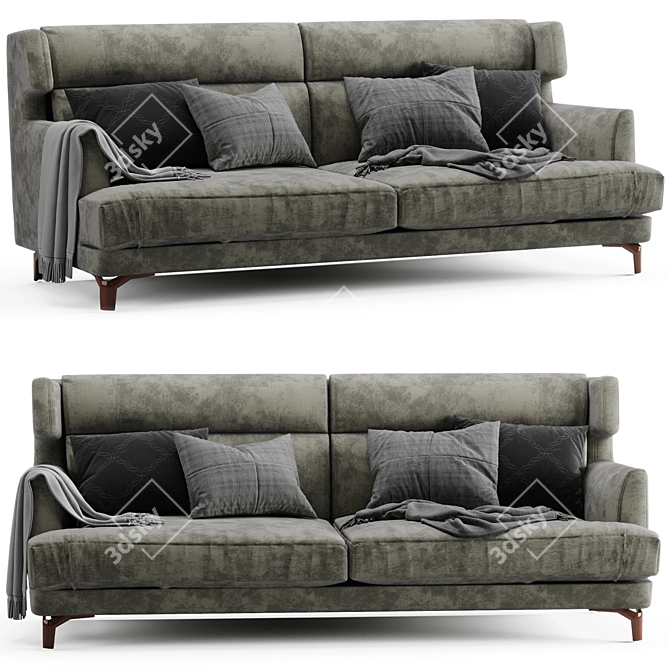 Ultimate Comfort: GTS Well Sofa 3D model image 1