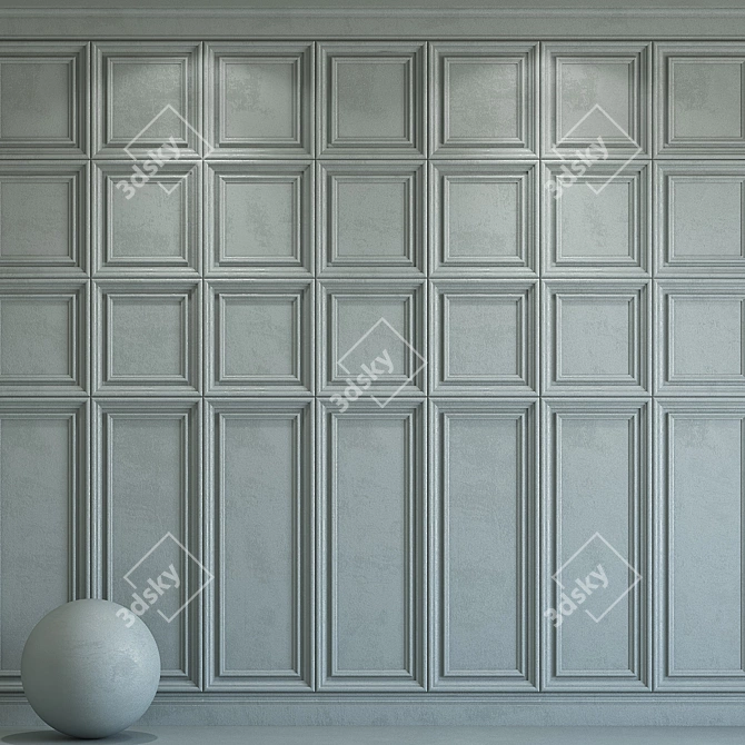 Elegant Molding Plaster 173 3D model image 1