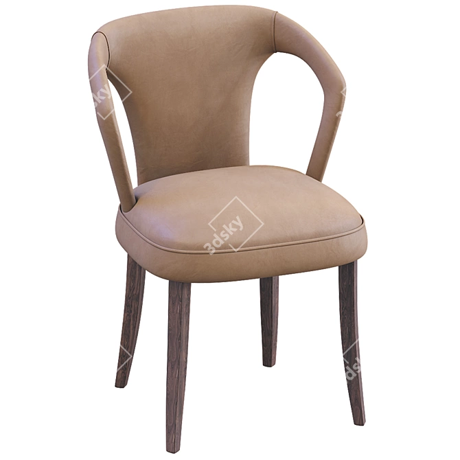 Sleek Estocolmo Chair: Modern Elegance 3D model image 3