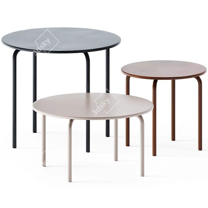 Sleek and Stylish Coffee Tables 3D model image 1