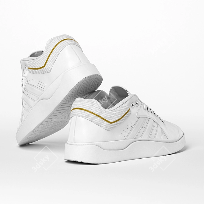 Sleek Sneakers in 3ds Max 3D model image 4