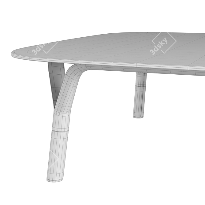 Elegant Angel Table 3D model image 5