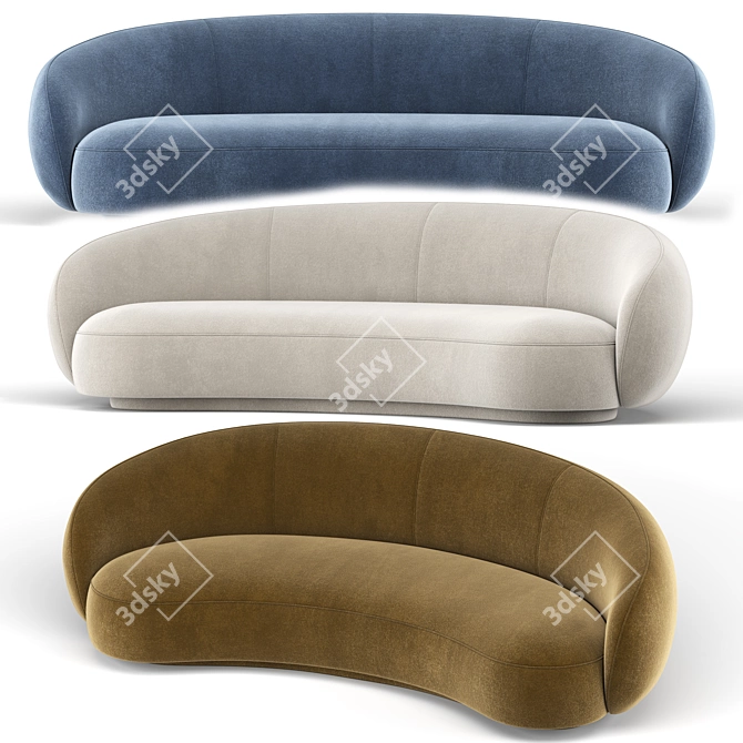 Elegant Julep Sofa: Modern Comfort 3D model image 1