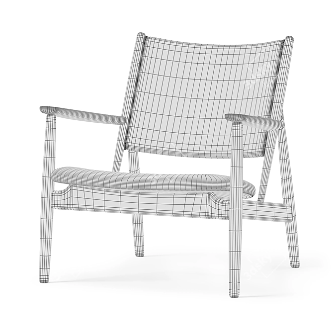 Ariake Summit Lounge Chair 3D model image 4