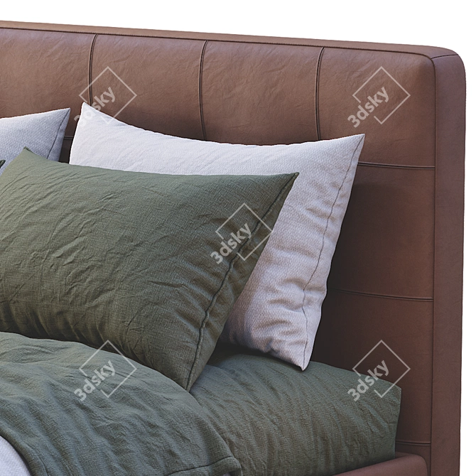 Boconcept Mezzo Bed: Modern Design for a Cozy Night's Sleep 3D model image 2