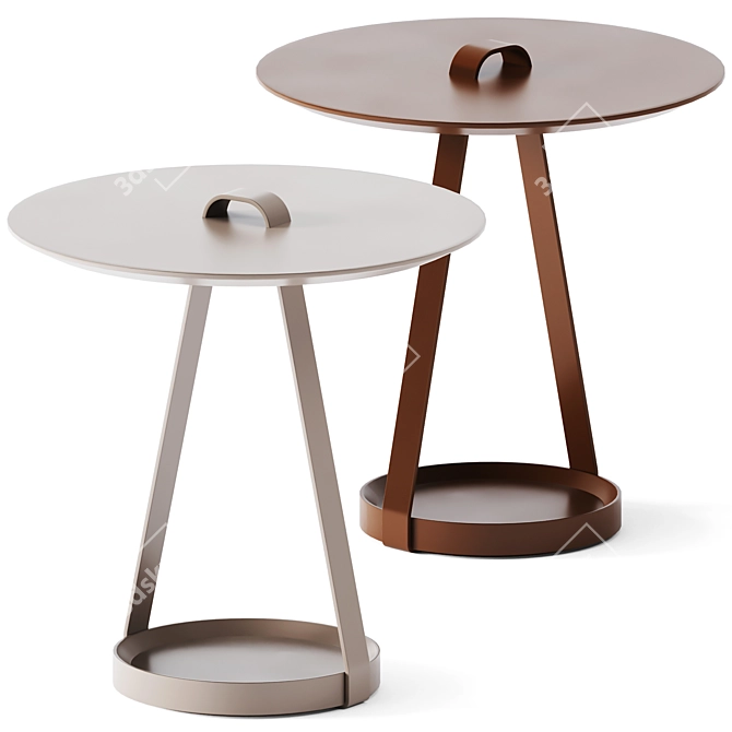 ZOE Coffee Table: Stylish & Compact 3D model image 2