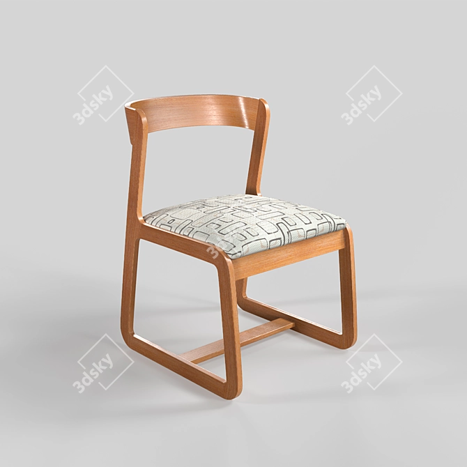 Vintage Italian Midcentury Chairs by Willy Rizzo 3D model image 2
