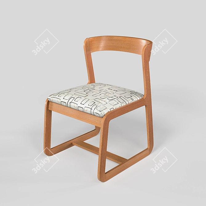 Vintage Italian Midcentury Chairs by Willy Rizzo 3D model image 3