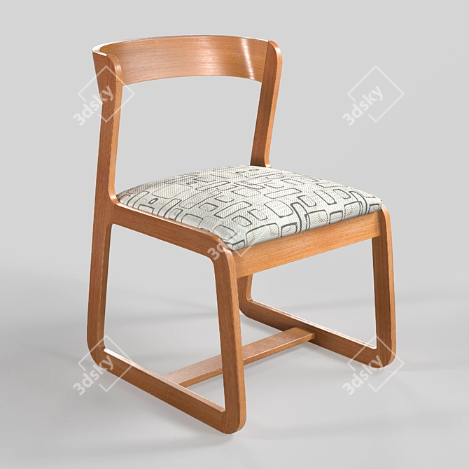 Vintage Italian Midcentury Chairs by Willy Rizzo 3D model image 7