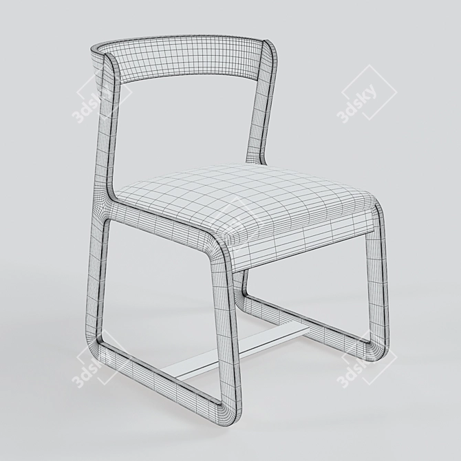 Vintage Italian Midcentury Chairs by Willy Rizzo 3D model image 10